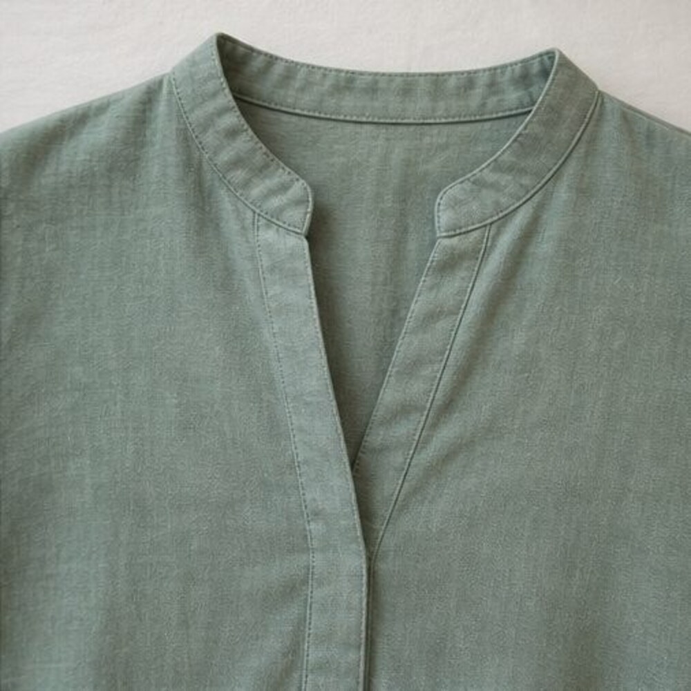 Blue Ruffle Blouse - Picture 4 of 6